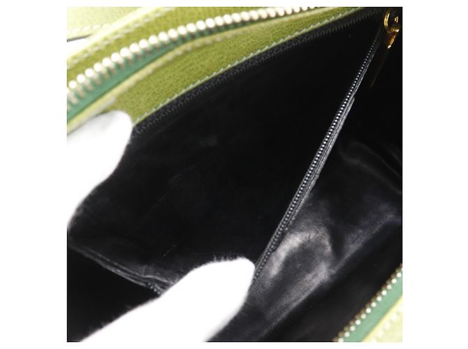 Bolsa de ombro em couro verde Salvatore Ferragamo - vista 6