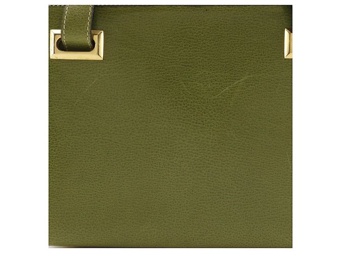 Bolsa de ombro em couro verde Salvatore Ferragamo - vista 8
