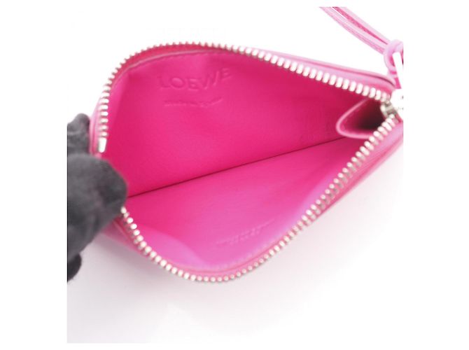 Loewe rosa Leder Visitenkartenetui Pink - Ansicht 3