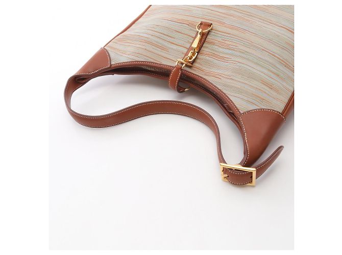 Bolso de Hombro Hermès Trim 35 Noisette Castaño Multicolor Avellana - vista 9
