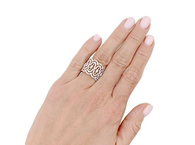 Messika Ring, "Arabesque", Weißgold, Diamanten. - Ansicht 5