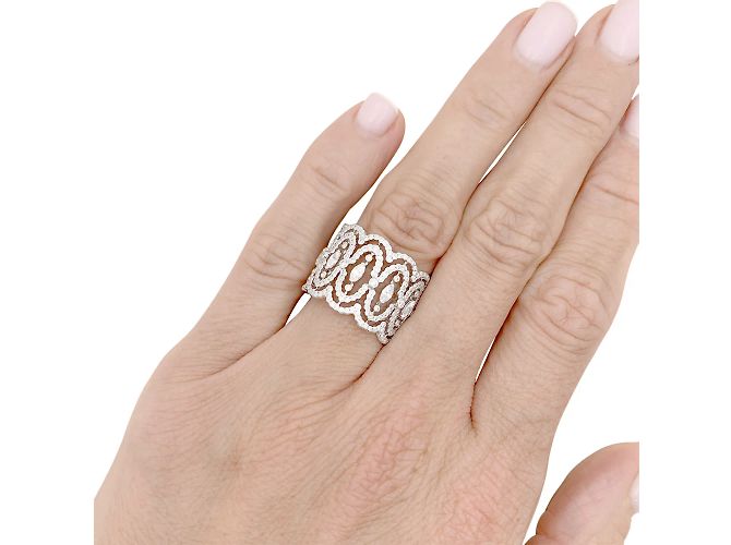 Messika Ring, "Arabesque", Weißgold, Diamanten. - Ansicht 6