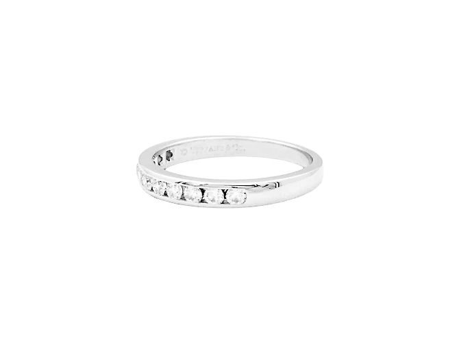 Tiffany & Co. Ehering, "Setting", Platin und Diamanten. - Ansicht 2