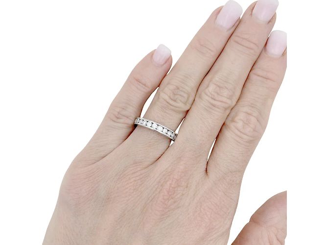 Tiffany & Co. Ehering, "Setting", Platin und Diamanten. - Ansicht 5
