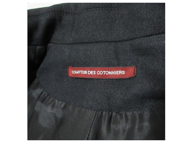 Autre Marque Abrigo Chester de lana Comptoir des Cotonniers Negro - vista 3