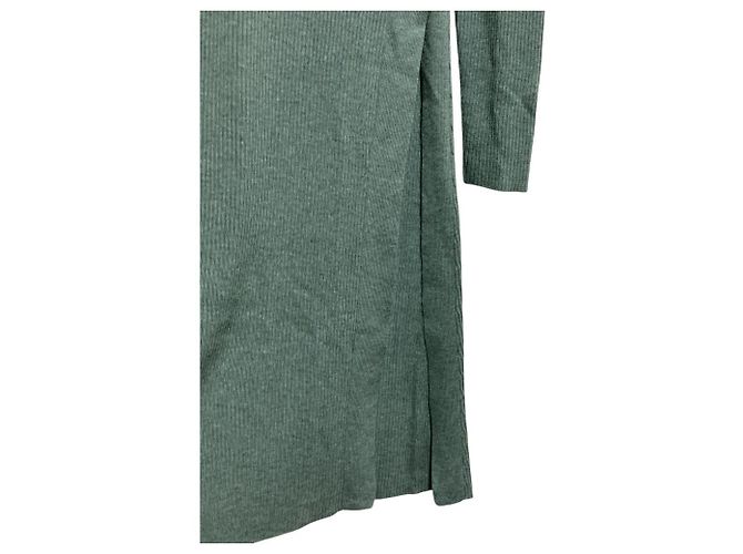 Autre Marque Strickkleid mit Rollkragen VIVIENNE TAM Grün - Ansicht 2