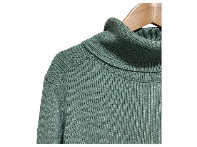 Autre Marque Strickkleid mit Rollkragen VIVIENNE TAM Grün - Ansicht 3
