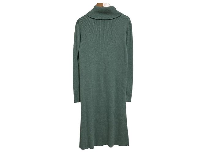 Autre Marque Strickkleid mit Rollkragen VIVIENNE TAM Grün - Ansicht 4