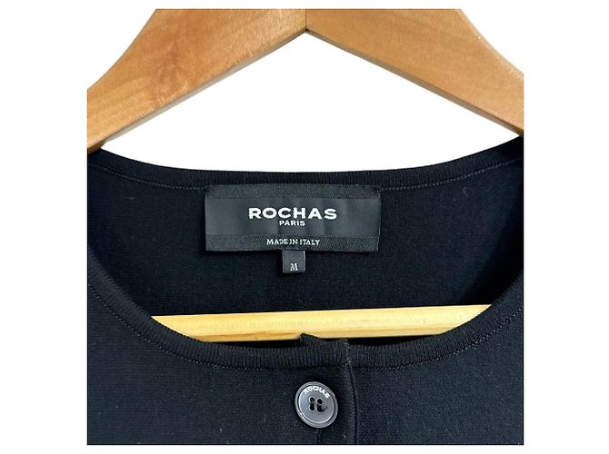 Autre Marque Cárdigan de punto Rochas Negro - vista 3