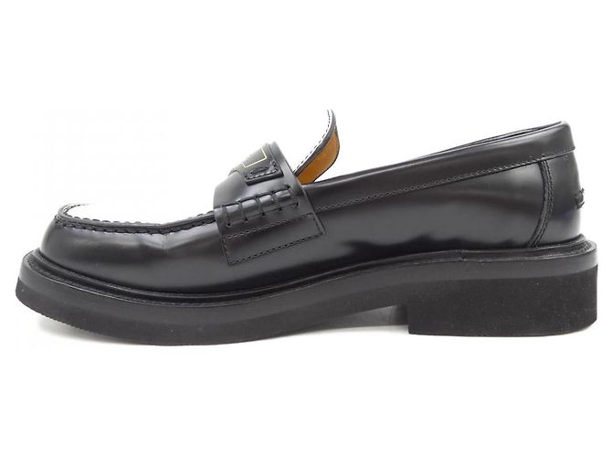 Zapatos de piel de ternera cepillada Christian Dior Negro Blanco - vista 2