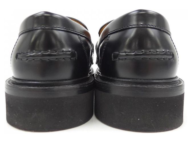 Zapatos de piel de ternera cepillada Christian Dior Negro Blanco - vista 5