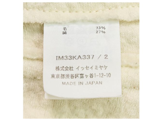 Abrigo Largo ISSEY MIYAKE IM33KA337 Blanco - vista 10