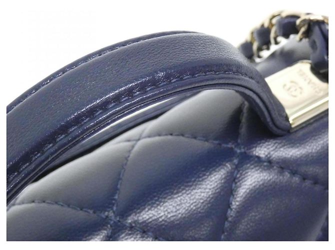 Borsa Chanel AS5112 Blu navy - vista 5