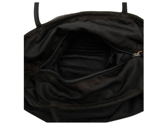 Bolso de Hombro Prada en Tessuto Negro - vista 4