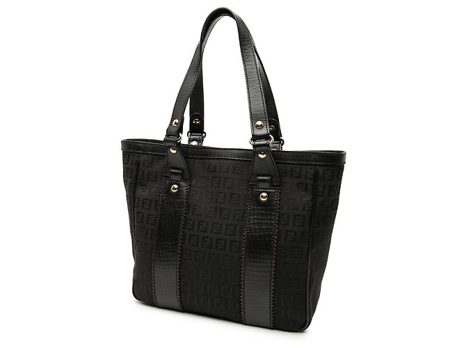 Bolso Tote de lona Zucchino negro Fendi - vista 2