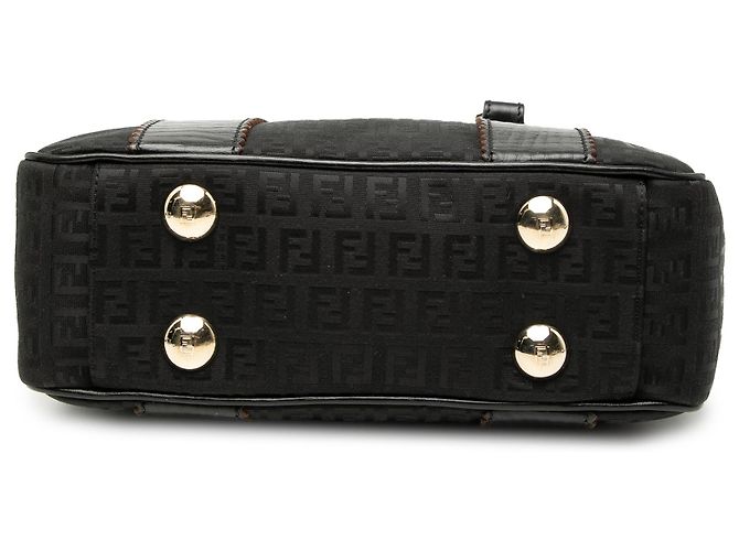Bolso Tote de lona Zucchino negro Fendi - vista 3