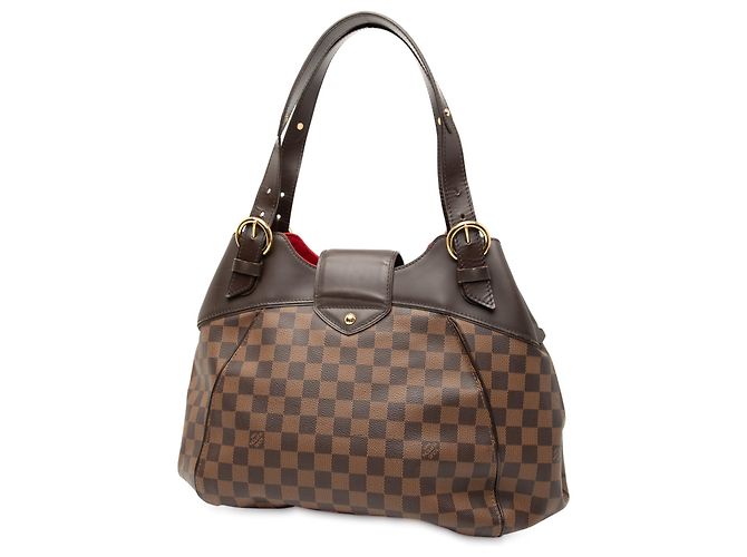 Louis Vuitton Marrone Damier Ebene Sistina GM - vista 2