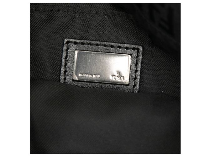 Borsa a tracolla in tela Zucchino nera Fendi Nero - vista 5