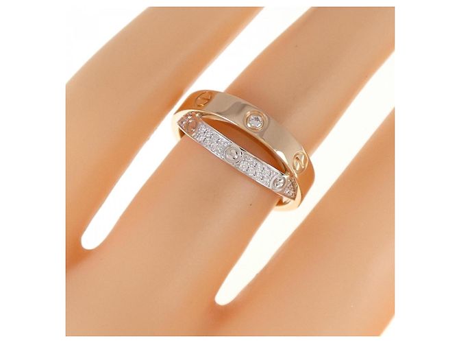 Anello Cartier Be Love Diamante Oro Bianco e Oro Rosa D'oro - vista 5