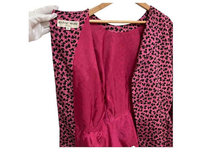Autre Marque Conjunto con patrón de cinta HANAE MORI Negro Rosa - vista 4