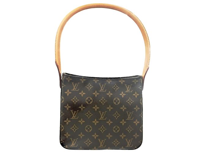 Borsa a Spalla Looping MM Monogramma Louis Vuitton Marrone - vista 4