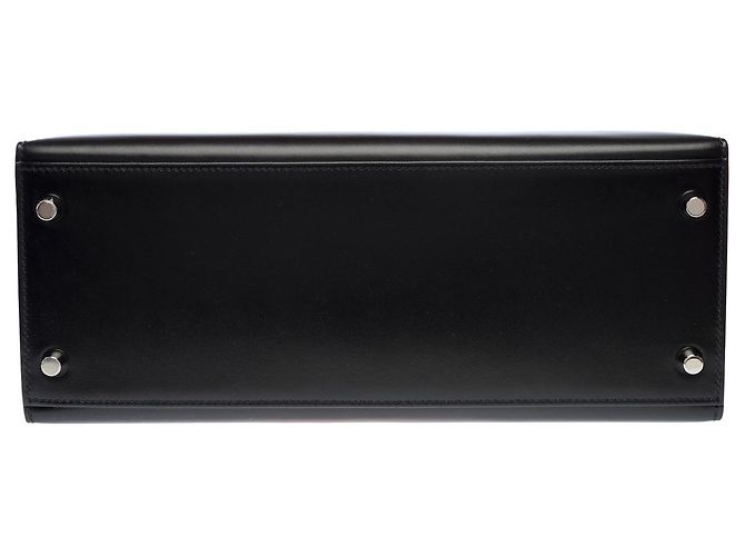 Hermès Borsa HERMES Kelly 28 in Pelle Nera - 103078 Nero - vista 10