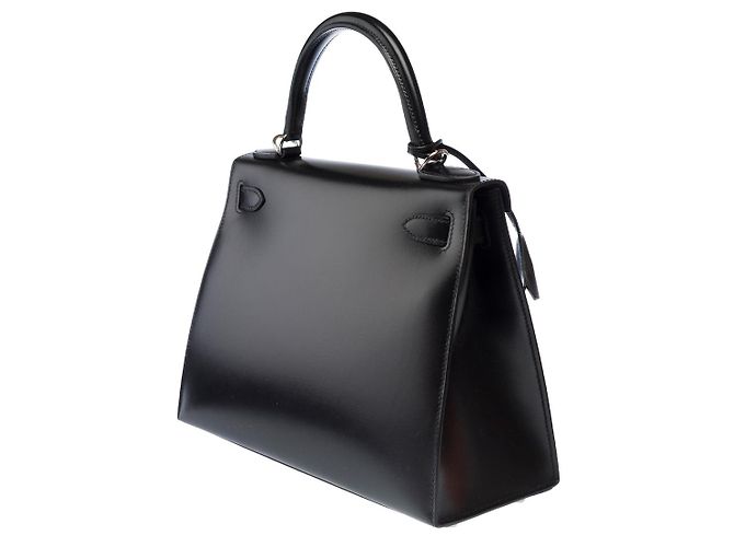 Hermès Borsa HERMES Kelly 28 in Pelle Nera - 103078 Nero - vista 6