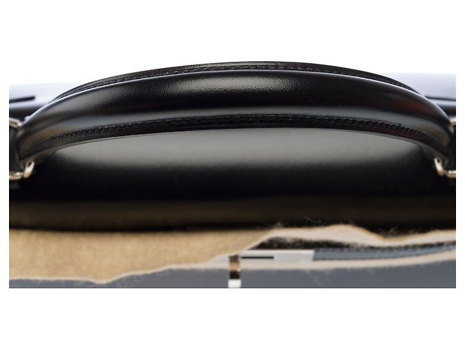 Hermès Borsa HERMES Kelly 28 in Pelle Nera - 103078 Nero - vista 9