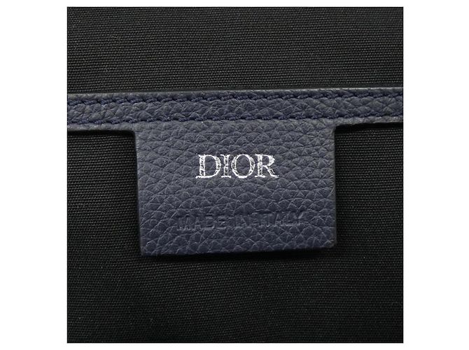 Borsa a mano blu navy Christian Dior - vista 5