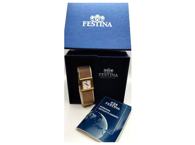 Autre Marque Festina 8970 Uhr goldplattiert Golden - Ansicht 9