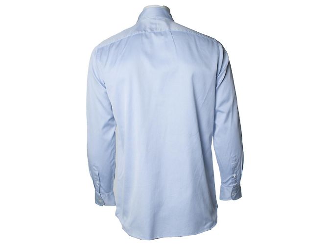 Autre Marque Dunhill camicia in cotone blu - vista 2