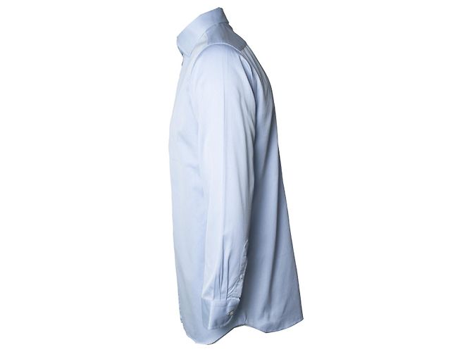 Autre Marque Dunhill camicia in cotone blu - vista 3