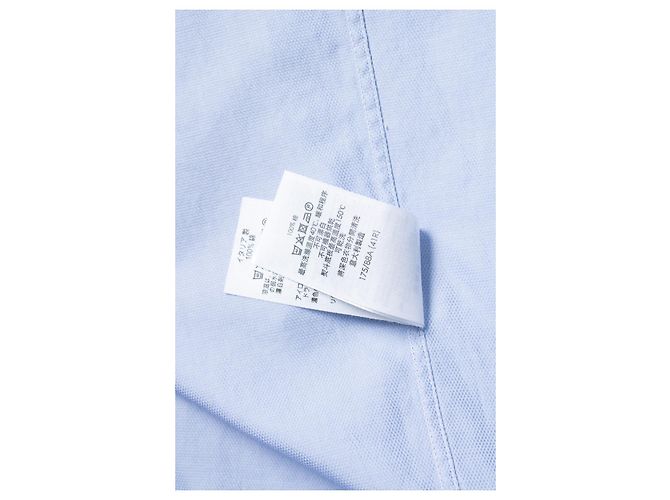 Autre Marque Dunhill camicia in cotone blu - vista 7