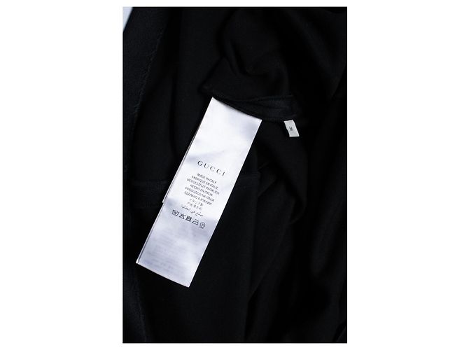 Schwarzes technisches Jersey-Kleid mit Blumen und Rollkragen von Gucci - Ansicht 6