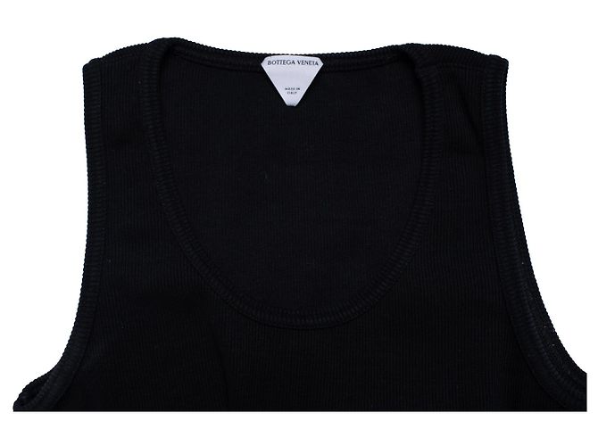 Bottega Veneta, canotta a coste nera Nero - vista 6
