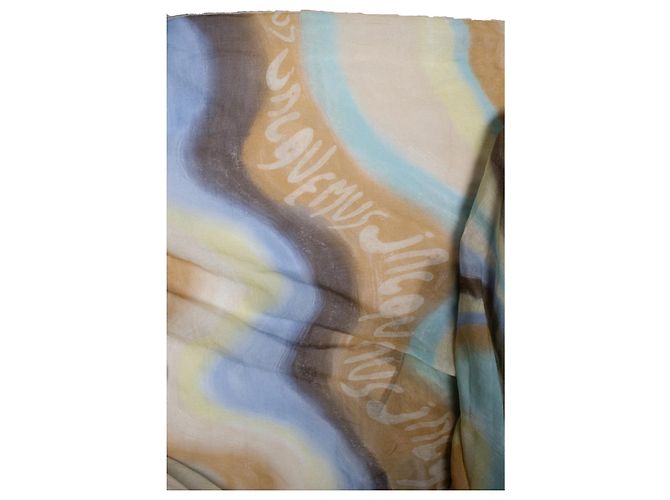 Jacquemus, Multicolor square silk and cotton scarf Multiple colors - view 3