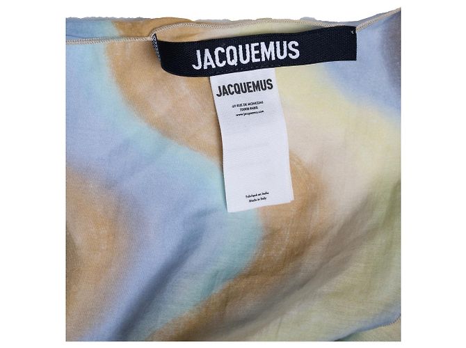Jacquemus, Multicolor square silk and cotton scarf Multiple colors - view 4