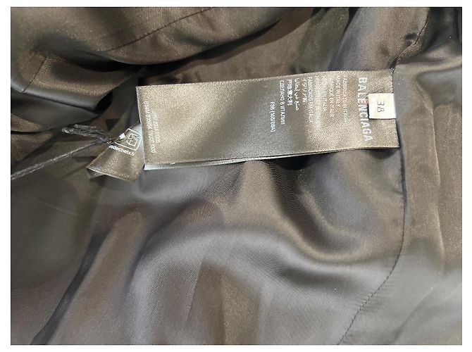 Balenciaga Wollmantel Schwarz - Ansicht 10