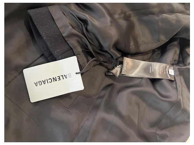 Balenciaga Wollmantel Schwarz - Ansicht 11