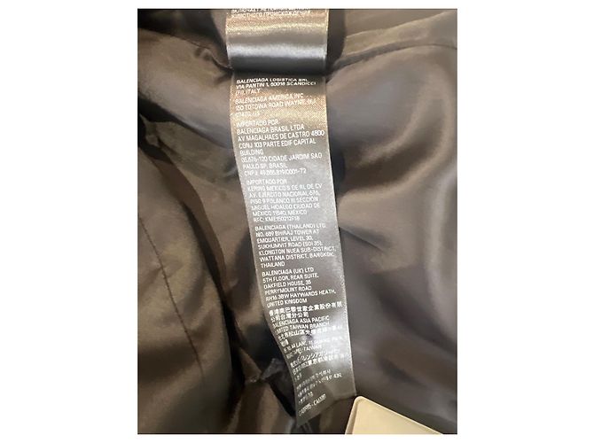 Balenciaga Wollmantel Schwarz - Ansicht 16
