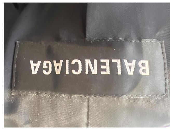 Balenciaga Wollmantel Schwarz - Ansicht 18