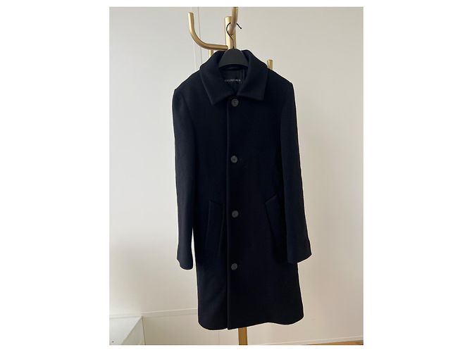 Balenciaga Wollmantel Schwarz - Ansicht 2