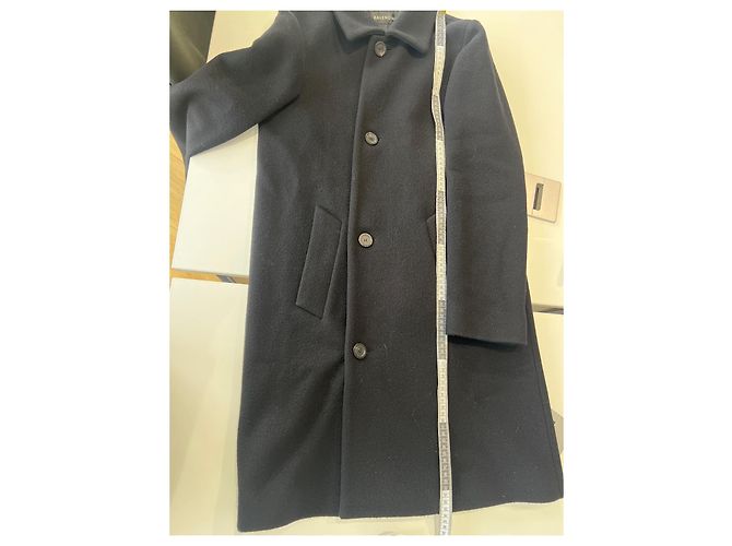 Balenciaga Wollmantel Schwarz - Ansicht 21