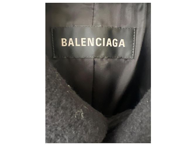 Balenciaga Wollmantel Schwarz - Ansicht 4