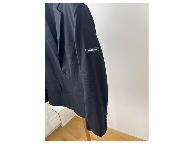 Blazer Balenciaga de lana negro - vista 3