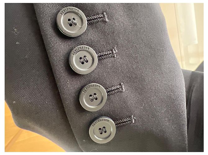 Blazer Balenciaga de lana negro - vista 6