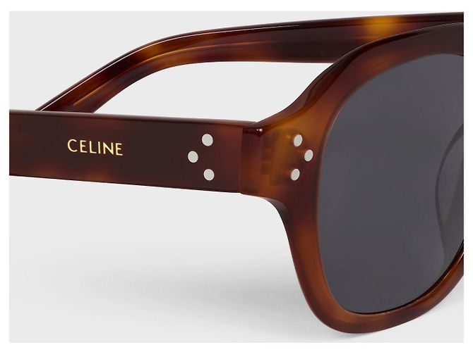 Céline CELINE SONNENBRILLE SCHWARZER RAHMEN 60 AUS ACETAT Braun - Ansicht 4