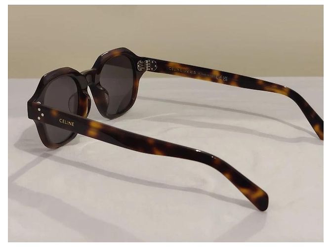 Céline CELINE SONNENBRILLE SCHWARZER RAHMEN 60 AUS ACETAT Braun - Ansicht 9
