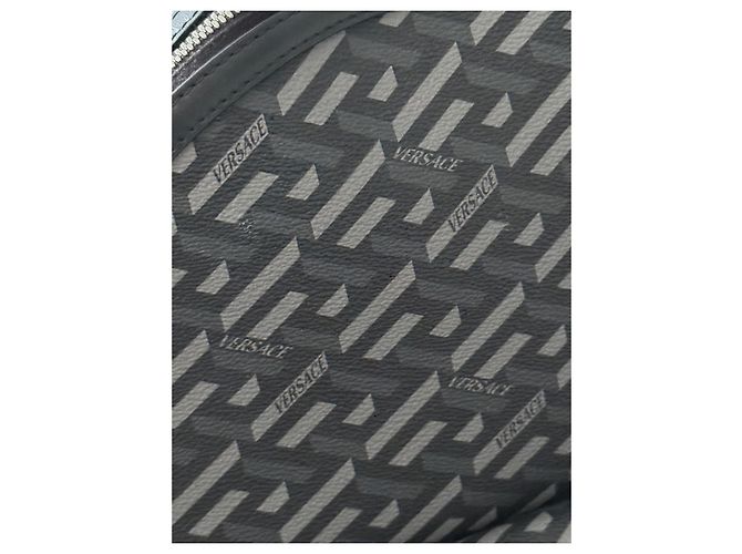 Zaino Versace Medusa in pelle nero e grigio - vista 13