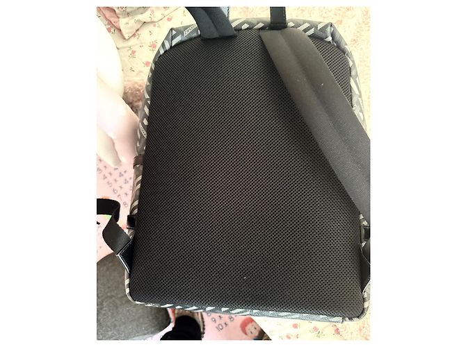 Zaino Versace Medusa in pelle nero e grigio - vista 9